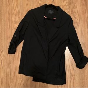 Bershka open black blazer